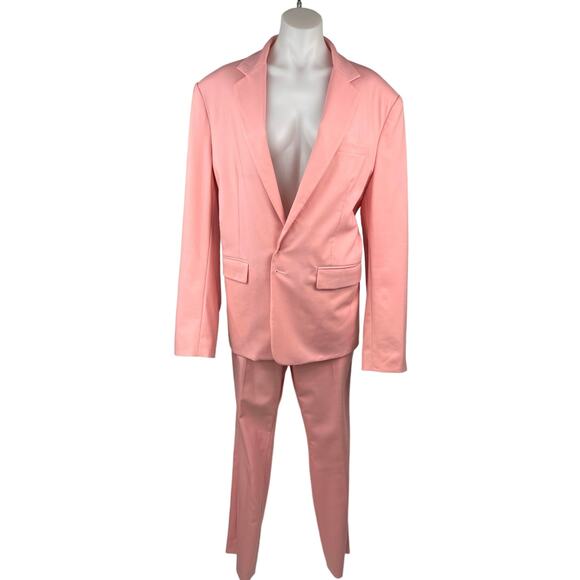 Argent Women's Pink Blazer Coat Jacket Trouser Dress Pants Suit Set Size 10 - Picture 1 of 9